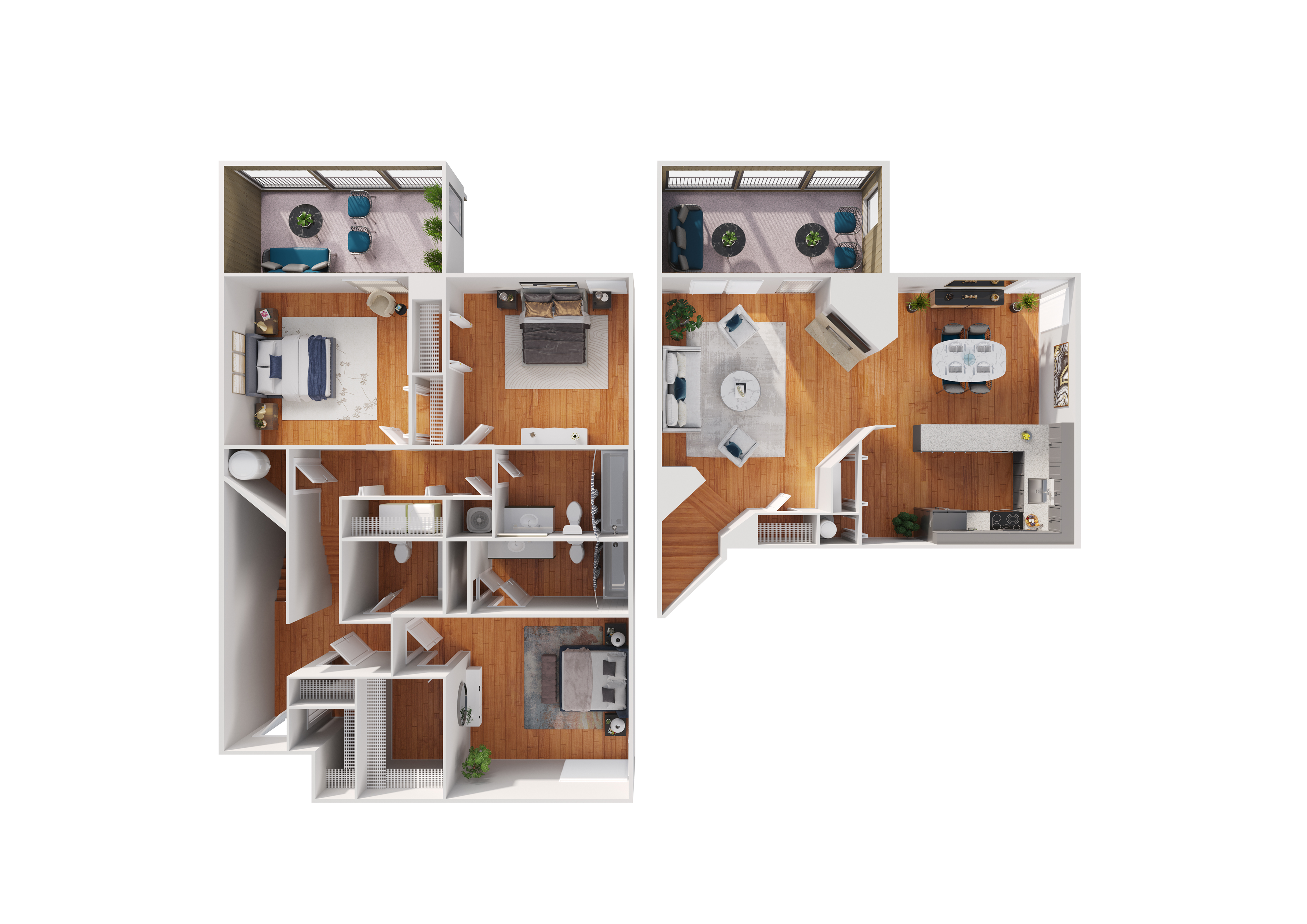 The Elmwood Townhome Premier floor plan
